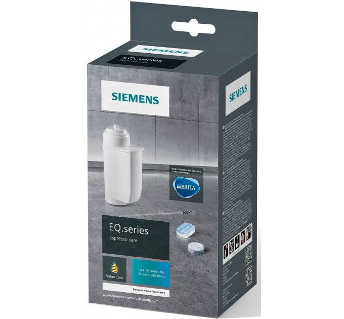Набір для чистки кавоварок Siemens, 10 т. від жиру, 3 т. від накипу, 1 фільтр, 1 щітка