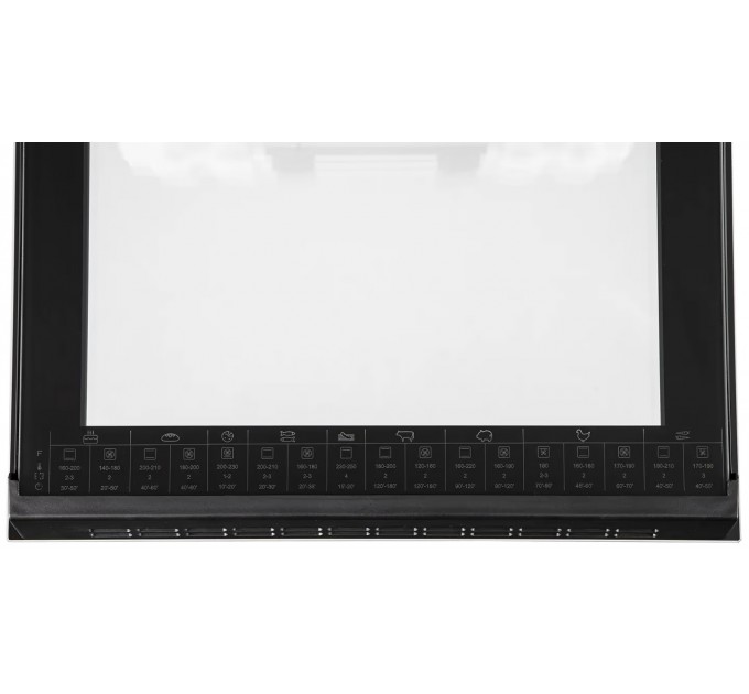 Плита Hansa комби, 65л, 50x60см, дисплей, конвекция, чугун, белый