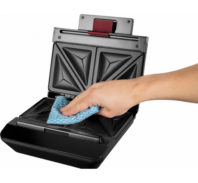 Сендвічмейкер Russell Hobbs, 750Вт, 1 пластина-сендвіч, корпус-пластик, чорний