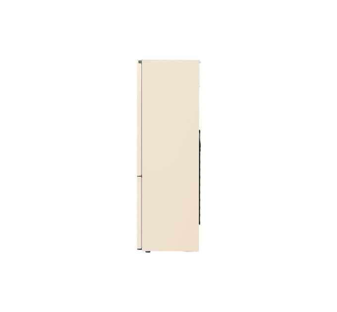 Холодильник LG с нижн. мороз., 203x60х68, холод.отд.-277л, мороз.отд.-107л, 2дв., E, NF, инв., диспл внешн., зона св-ти, бежевый