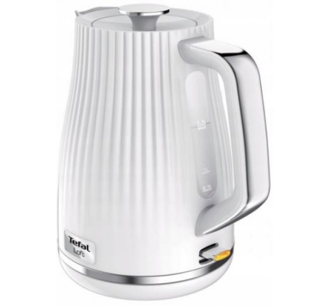 Электрочайник Tefal Loft 1.7л, Strix, пластик, белый