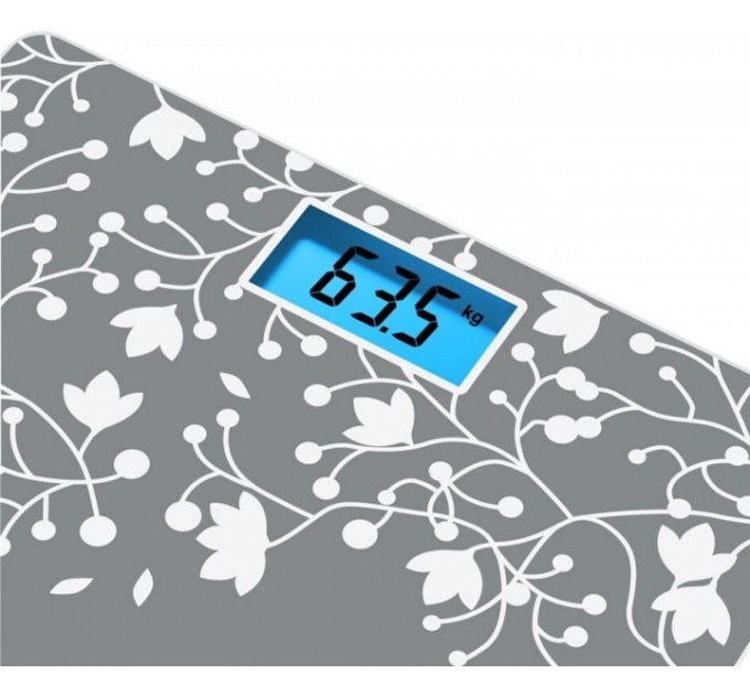 Весы Tefal напольные Classic Blossom, 160кг, AAAx2 нет в компл., стекло, серебро