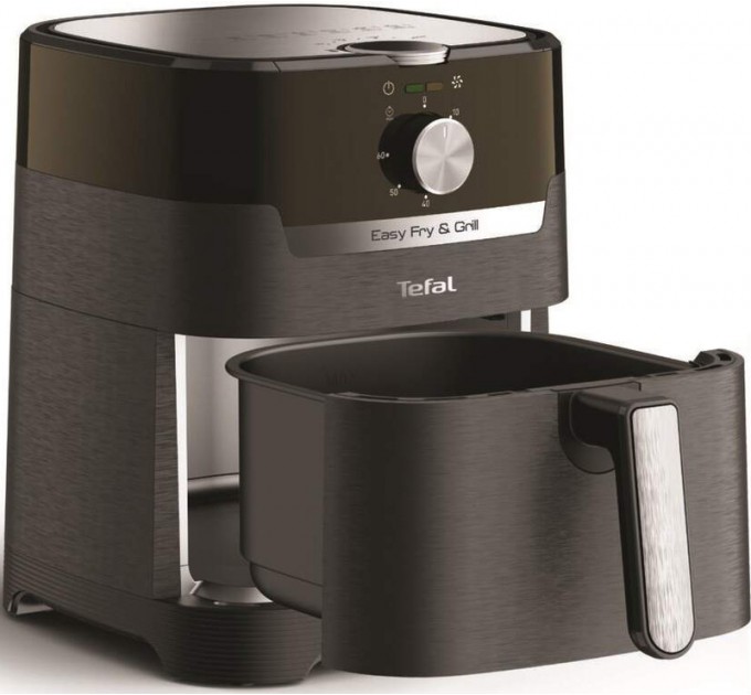 Мультипечь Tefal AirFry&Grill, 1550Вт, чаша-4.2л, электронное управл., пластик, черный