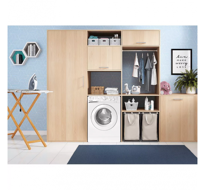 Стиральная машина Indesit фронтальная, 5кг, 1000, A++, 43см, белый