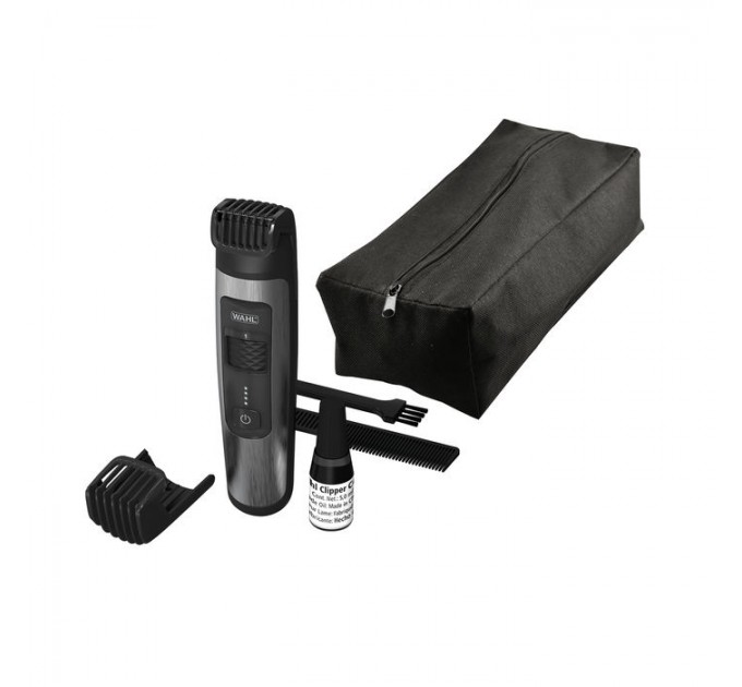 Триммер Wahl Aqua Trim для бороды, усов, тела, иннтим.зон , акум., роторный мотор, насадок-1, чехол, расческа, сталь, черн.