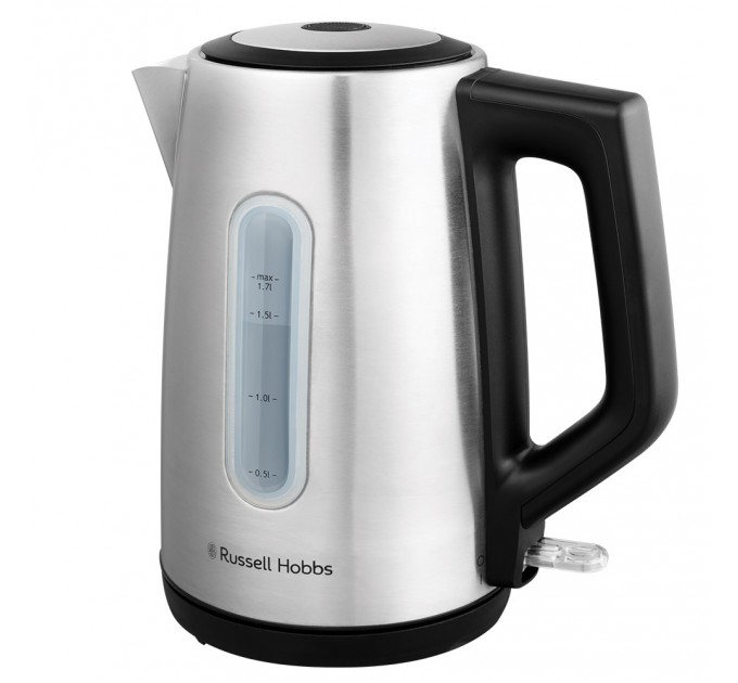Электрочайник Russell Hobbs Heaton, 1.7л, нержавеющая сталь, серебристо-черный