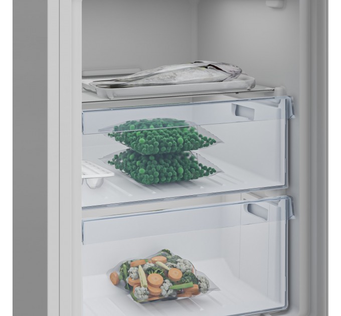 Холодильник Beko с нижн. мороз., 153x54x58, xолод.отд.-142л, мороз.отд.-87л, 2дв., E, ST, белый