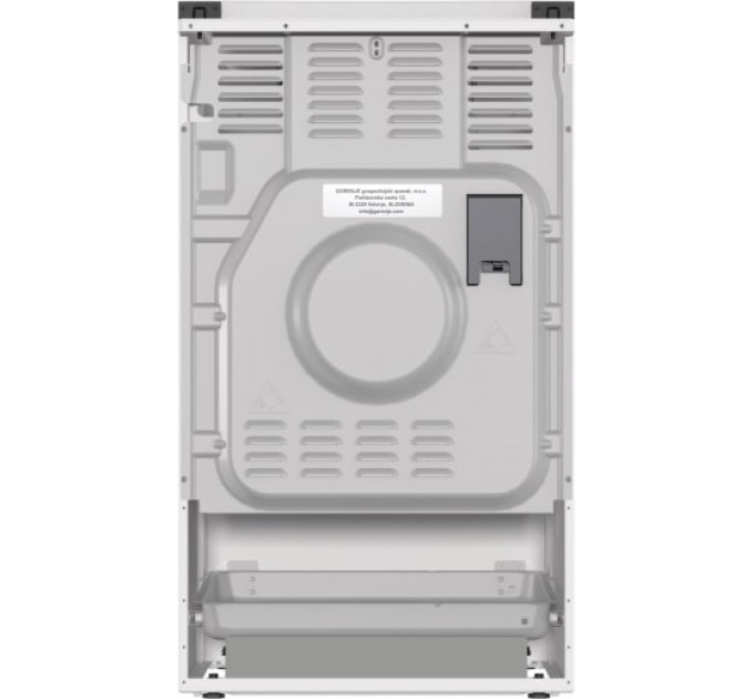 Плита Gorenje комби, 68л, 50x60см, эмалированные реш, с крышкой, белый