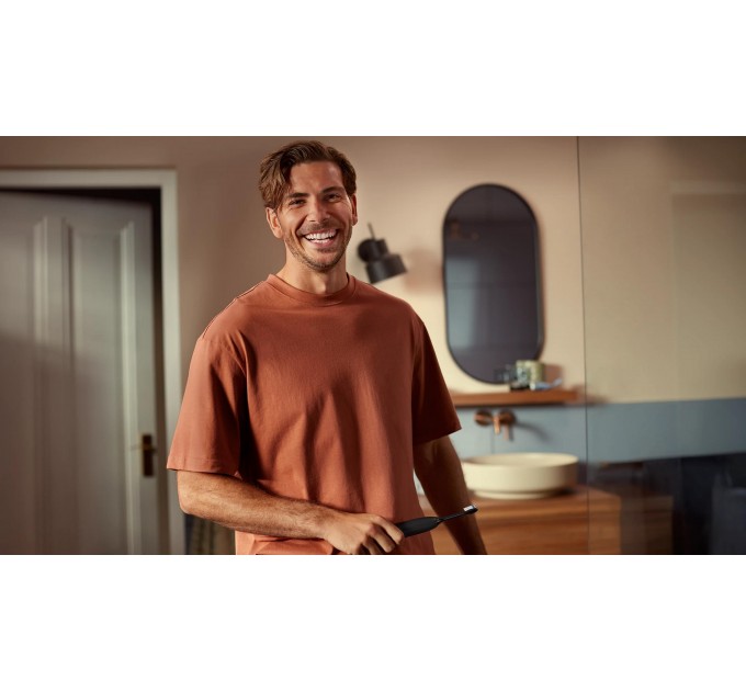 Щітка зубна електр. Philips, Sonicare 5300 Series, 62т. колив/хв, насадок-1, футляр, чорний