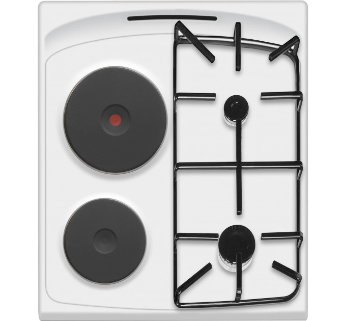 Плита Hansa с комби. вар. пов., 50х60см, 62л, эмаль, газ контр., белый