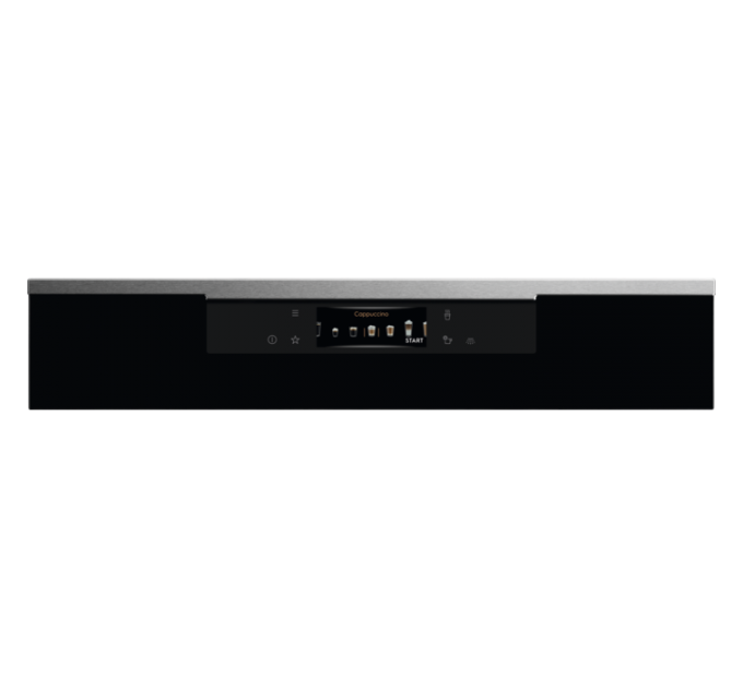 Кофемашина Electrolux встраиваемая, 2,5л, зерно+мол., автомат.капуч, дисплей, сенсорное управл., подсветка, черный