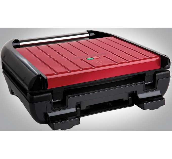 Гриль Russell Hobbs прижимной Family SteelGrill 1650Вт, темп. режимов-1, металл, крассно-черный
