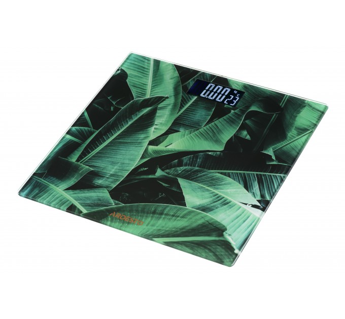 Весы ARDESTO напольные Leaves, 150кг, AAAx2 в компл, стекло, многоцветные