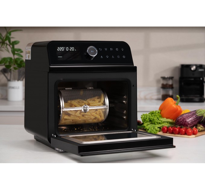 Мультипеч ARDESTO, 2250Вт, объем-15л, сенсорне керування, функция приготовления на пару, 40-220°C, метал/пластик, бело-черный