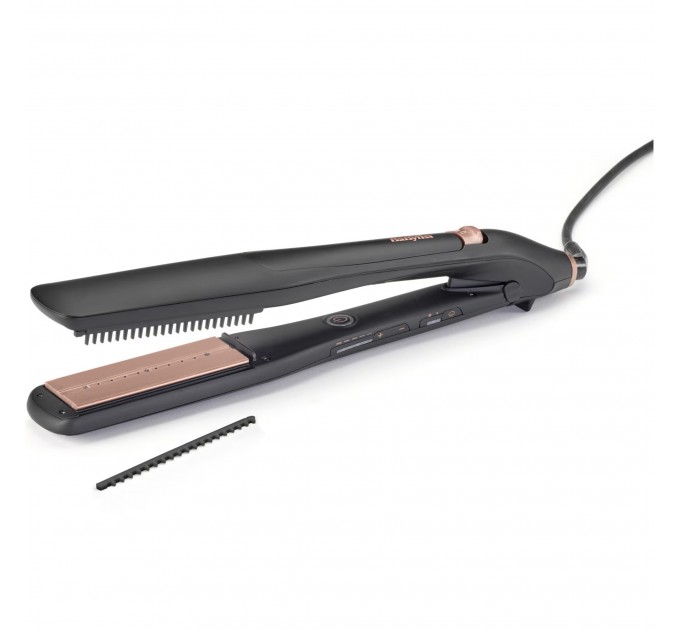 Випрямитель Babyliss Steam Lux Styler, 56Вт, темп.режимов-5, 170-210 °C, термо коврик, керамика, черный