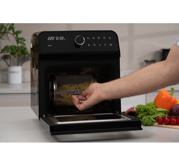 Мультипеч ARDESTO, 2250Вт, объем-15л, сенсорне керування, функция приготовления на пару, 40-220°C, метал/пластик, бело-черный
