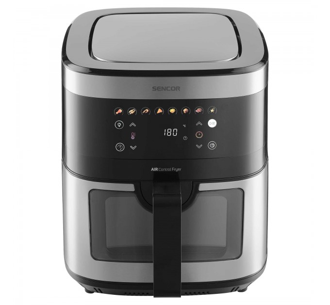 Мультипіч Sencor Vita, 1700Вт, чаша-9л, сенсорне керув., 7 програм, метал/пластик, з віконцем, сіро-чорний