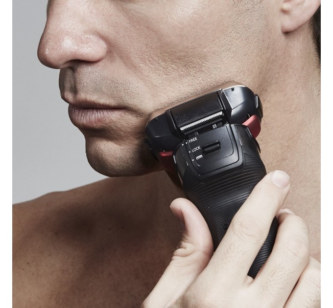 Бритва електр. Panasonic сіткова, 13000 об/хв, бритв.головок-3, Li-Ion, сух.+волог., тример, сірий