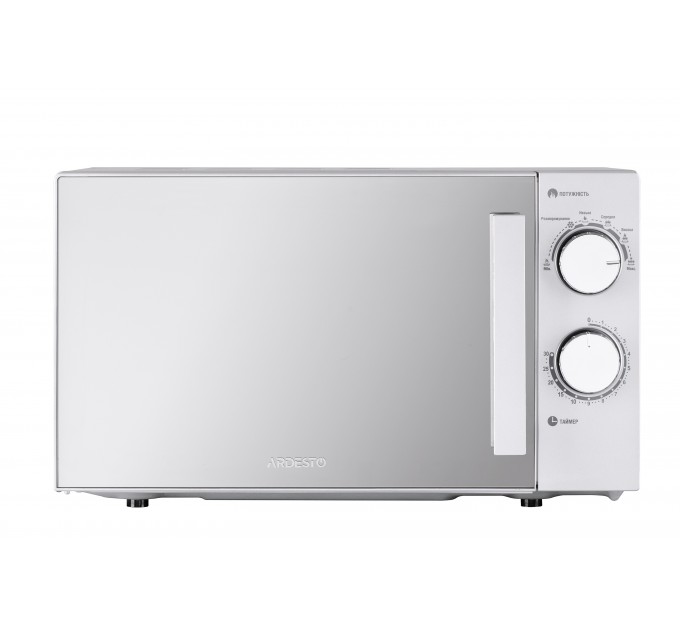 Микроволновая печь ARDESTO, 20л, мех. управл., 800Вт, откр.ручкой, серебристый