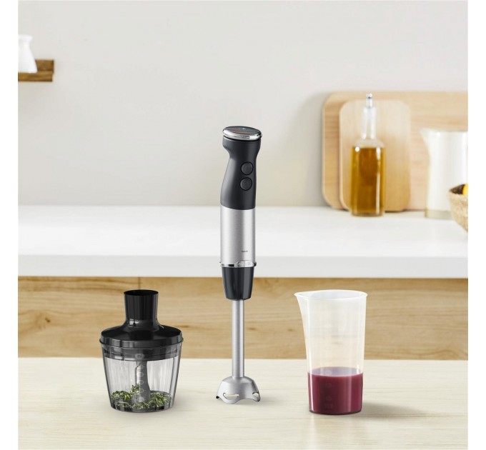 Блендер Tefal погружной Quickchef+ 1000Вт, 2в1, чаша-800мл, чопер-500мл, нержав-черный