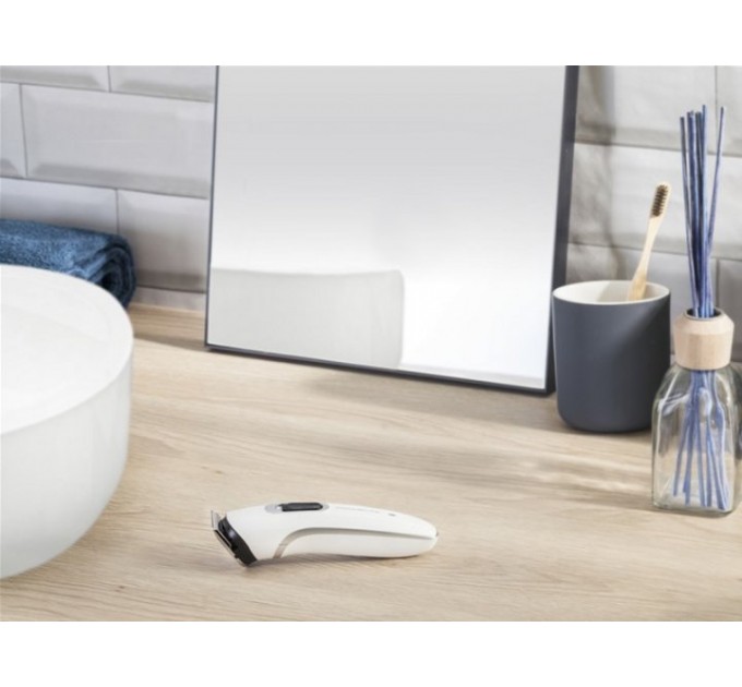 Тример Rowenta Easy, для бороди, вусів і голови, мережа+акум., насадок-8, сталь, чорно-білий