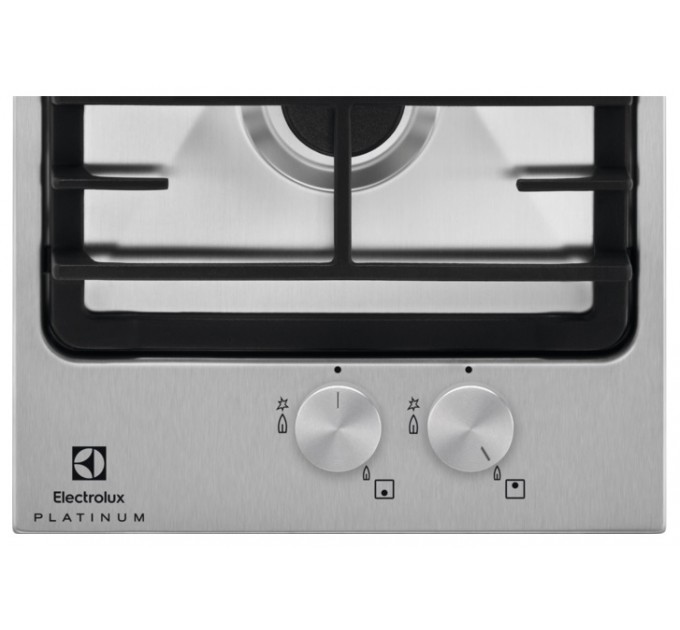 Варильна поверхня Electrolux газова, 30см, чавун, Доміно, нерж