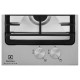 Варильна поверхня Electrolux газова, 30см, чавун, Доміно, нерж