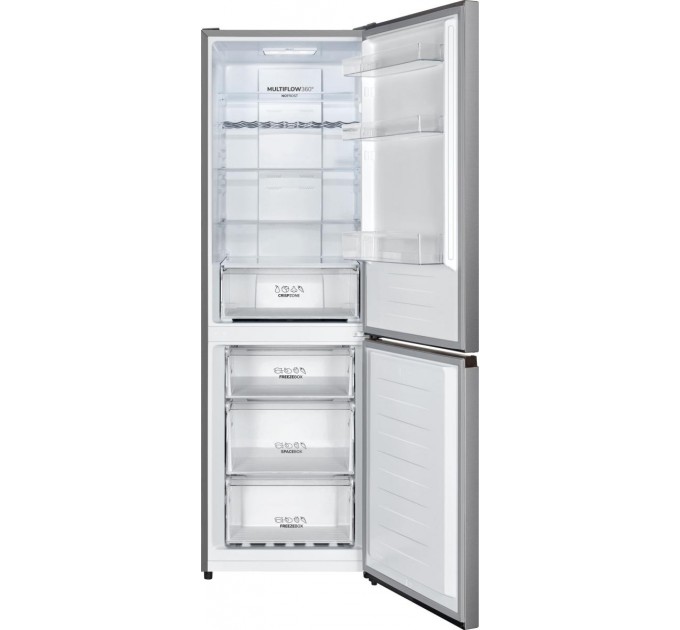 Холодильник Gorenje с нижн. мороз., 185х60х60см, 2 дв., Х- 207л, М- 93л, A+, NoFrost Plus, Fresh zone, дисплей, серый
