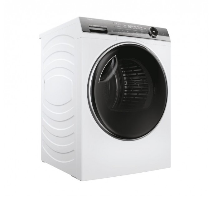 Сушильная машина Haier тепловой насос, 9кг, A+++, 59,5см, дисплей, пар, белый