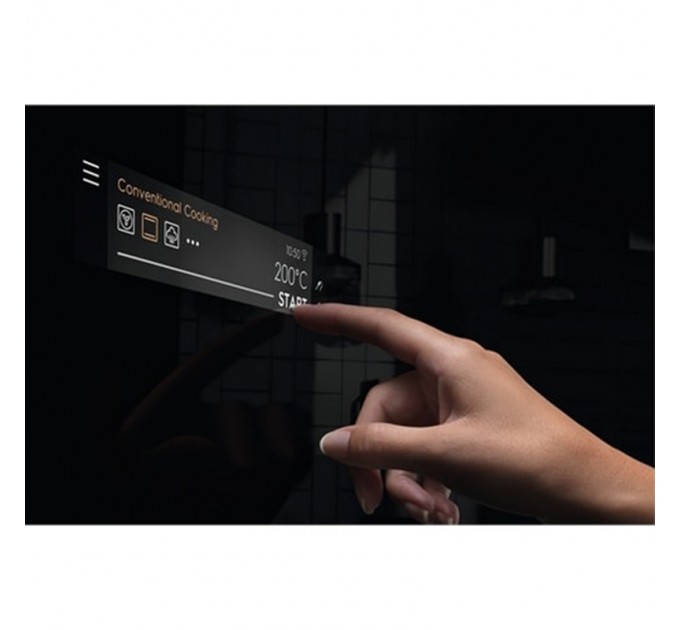 Духовой шкаф Electrolux электрический, 70л, A++, пар, дисплей, конвекция, ф-ция пароварки, телескопические направляющие, черный мат.