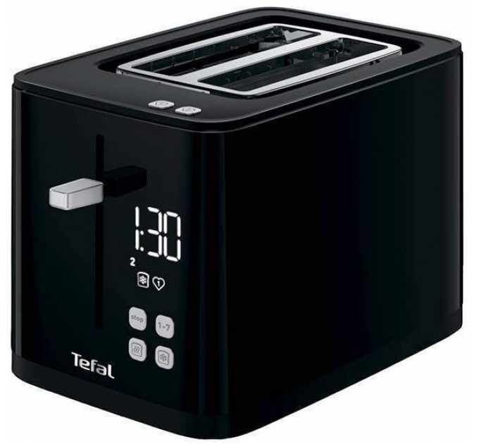 Тостер Tefal Digital 850Вт, LED дисплей, пластик, черный