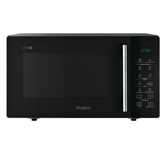 Мікрохвильова піч Whirlpool, 25л, електронне керув., 900Вт, дисплей, чорний