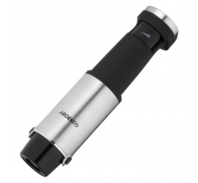 Блендер ARDESTO погружной HBG-1000WHCHC, 1000Вт, 3в1, чаша-600мл, чопер 500мл, черно-серебристый