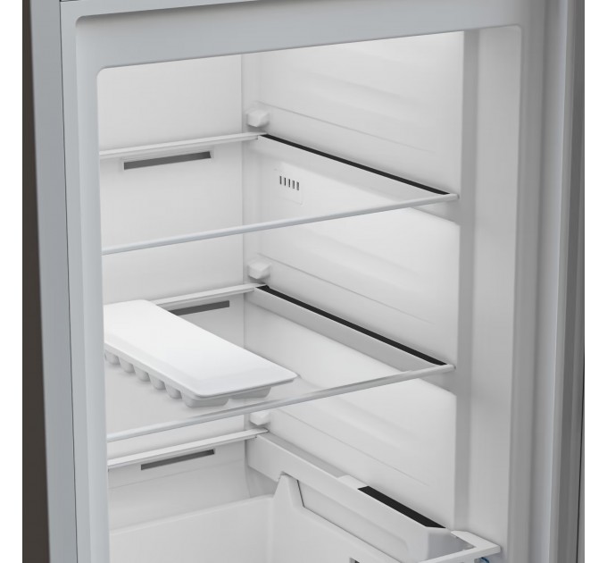 Морозильная камера Beko, 187x60x71, 286л, 1дв., E, NF, нержавейка