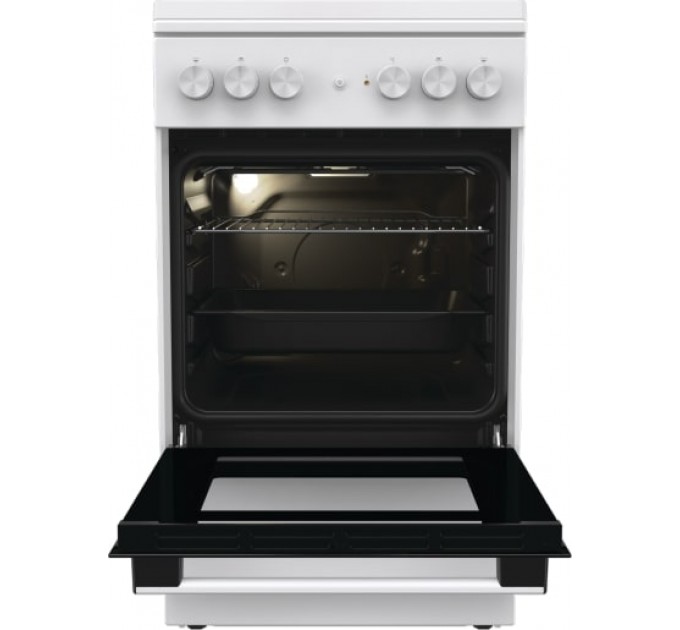 Плита Gorenje комби, 68л, 50x60см, эмалированные реш, с крышкой, белый