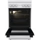 Плита Gorenje комби, 68л, 50x60см, эмалированные реш, с крышкой, белый