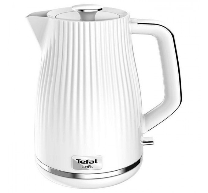 Электрочайник Tefal Loft 1.7л, Strix, пластик, белый