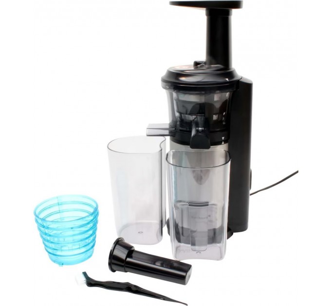 Соковыжималка Panasonic Viva Collection шнековая 150Вт, чаша-0.4л, пластик/металл, черный