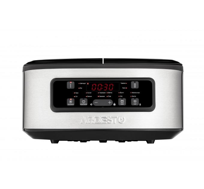 Мультиварка ARDESTO, 900Вт, чаша-2х1.5л, электронное управл., 2 чаши, пластик, серо-черный