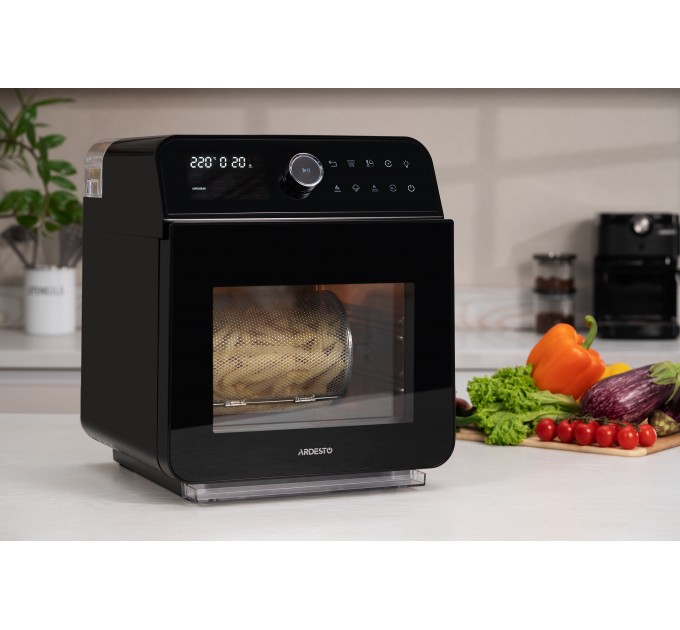Мультипеч ARDESTO, 2250Вт, объем-15л, сенсорне керування, функция приготовления на пару, 40-220°C, метал/пластик, бело-черный
