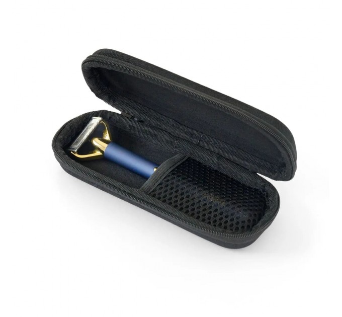 Тример Babyliss X- Blade Super-X Metal, для вусів та бороди, акум., насадок-4, кейс, підставка, сталь, синій