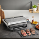 Гриль Tefal прижимной OptiGrill+ XL 2000Вт, темп. режимов-4, съёмные пластины, металл