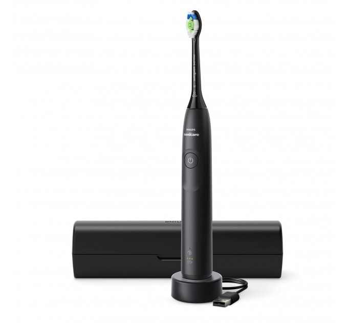 Щітка зубна електр. Philips, Sonicare 5300 Series, 62т. колив/хв, насадок-1, футляр, чорний