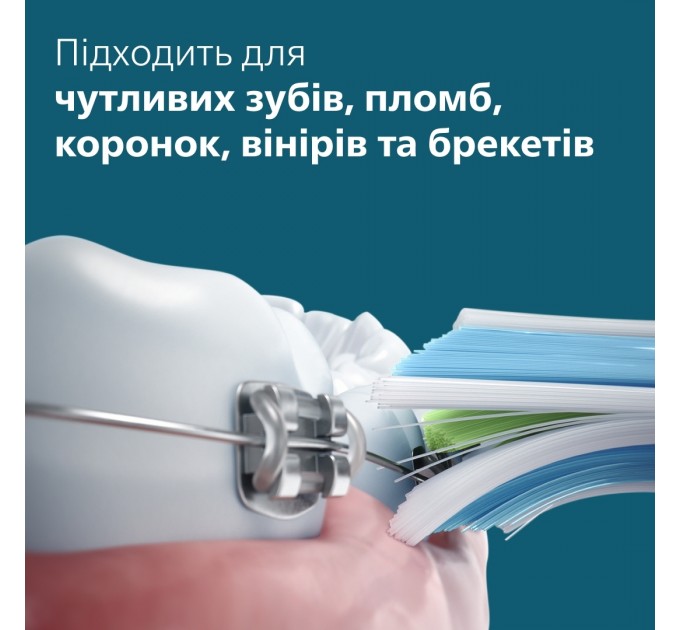 Щітка зубна електр. Philips, Sonicare 5300 Series, 62т. колив/хв, насадок-1, блакитний