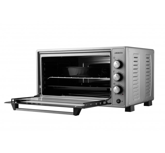 Печь электрическая ARDESTO, 52л, 1700Вт, механич., конвенция, двойное стекло, вертел, серый
