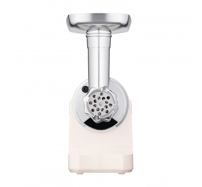 Мясорубка ARDESTO, 1800Вт, 2кг/мин, 3 решетки, насадка для колбас, кеббе,пластик, бежево-серебристый