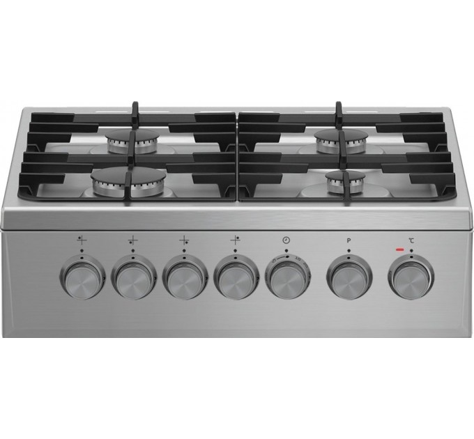 Плита Beko комби, 55л, 50x60см, (для сжыженого газа) конвекция, чугун, нерж