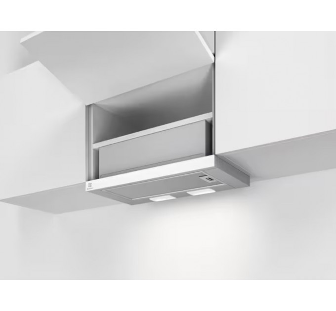 Вытяжка Electrolux телескопическая, 59см, 410м.куб/ч, белый