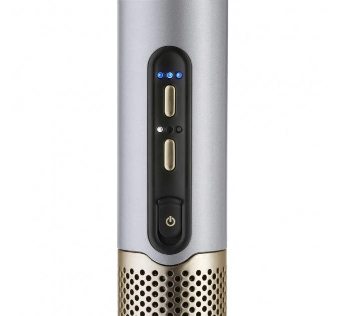 Фен-щітка Babyliss Limited Edition SilverGold, 1600Вт, 4 режими, іоніз-я, хол. обдув, кераміка, сірий