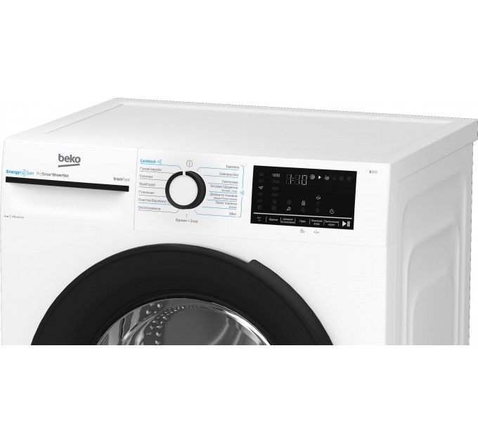 Стиральная машина Beko фронтальная, 6кг, 1200, A+++, 45см, дисплей, инвертор, пар, белый